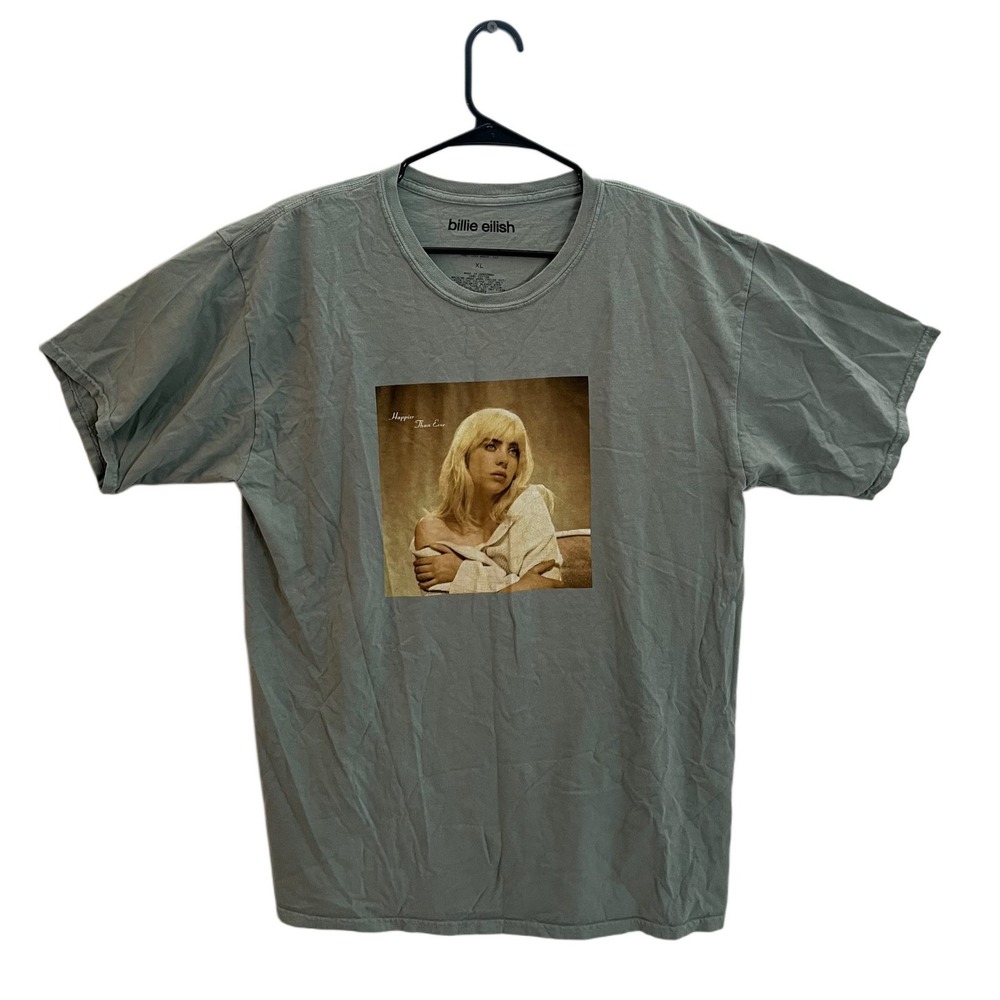 Billie Eilish Shirt Mens XL Happier Than Ever Album Tour T-Shirt 2021
